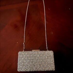 Elegant Silver Evening Clutch